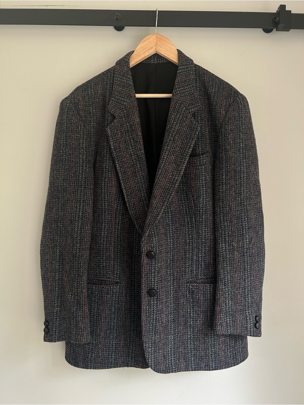 Vintage Harris Single Breasted Tweed Sport Coat Blazer Jacket Large